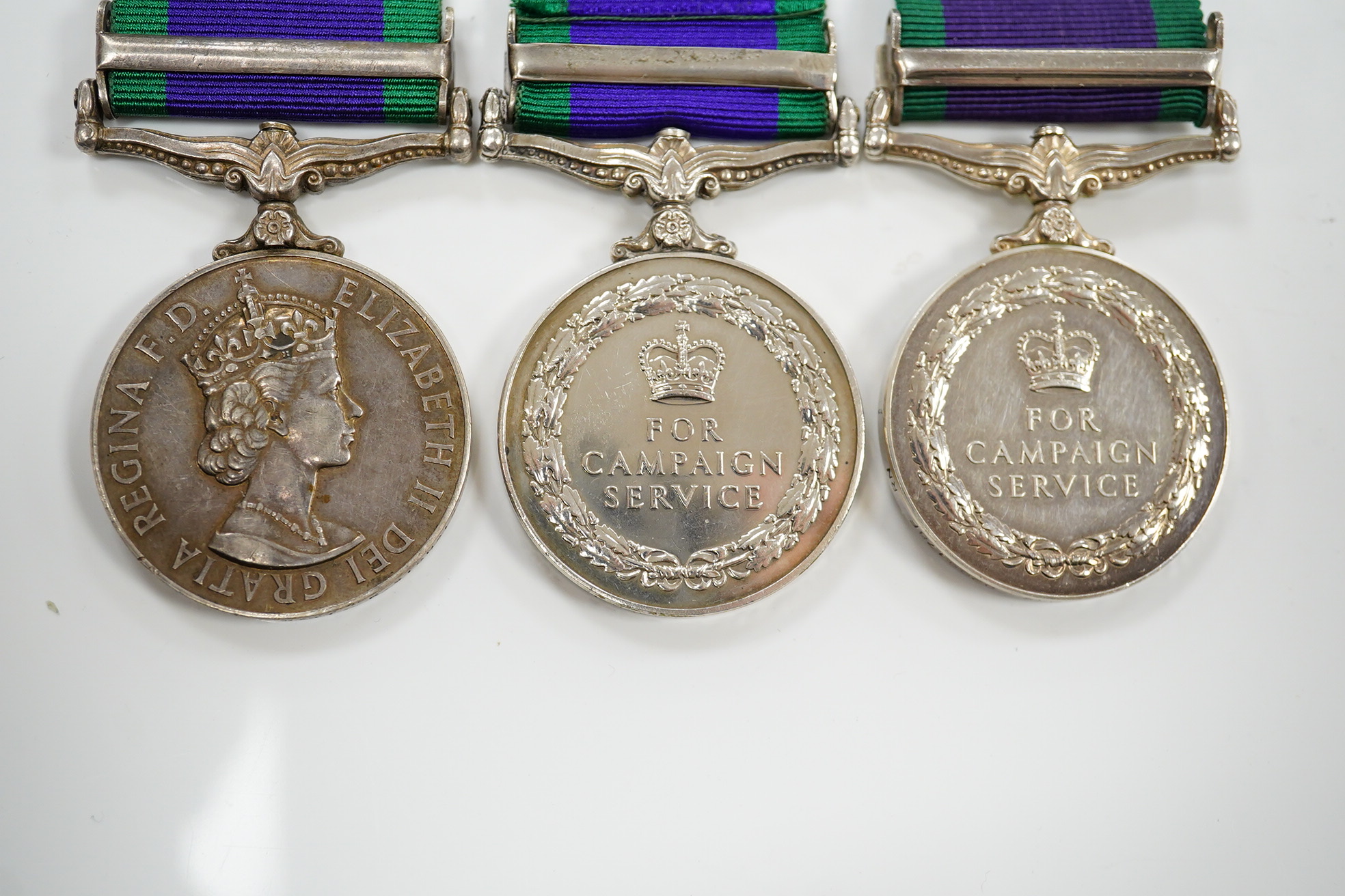 Three ERII General Service Medals